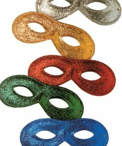 Fun Place Masks Std. Metallic Glitter Asst. Eye Mask