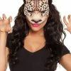 Fun Place Leopard Fabric Half Mask
