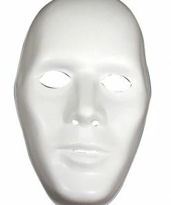 Fun Place Male White Robot Mask Masks