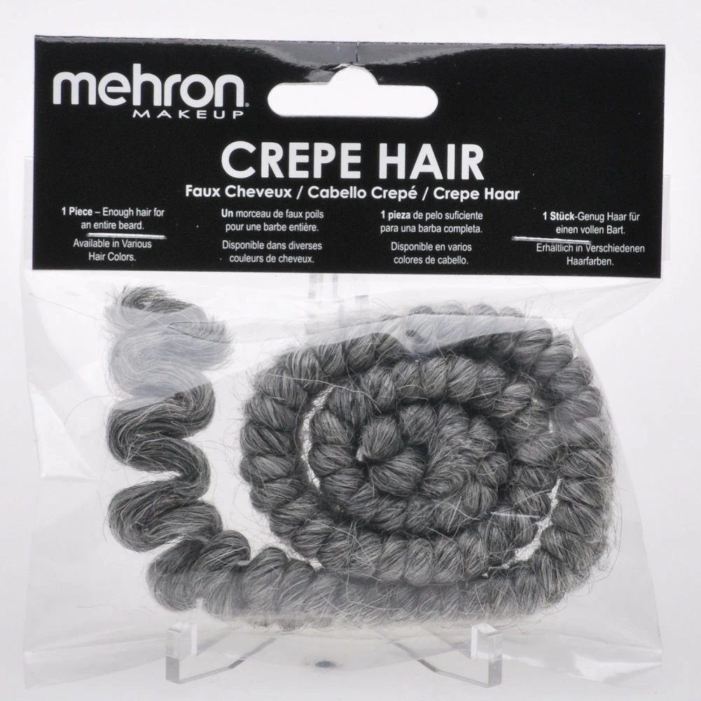 Fun Place Crepe Hair - Medium Grey Cosplay 3 Fun Place Crepe Hair - Medium Grey Cosplay