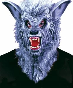 Fun Place Grey Werewolf Mask With Teeth
