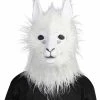 Fun Place Animals Alpaca Adult Mask W/Moving Mouth 1 Fun Place Animals Alpaca Adult Mask W/Moving Mouth