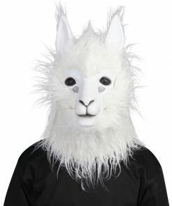 Fun Place Animals Alpaca Adult Mask W/Moving Mouth