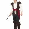 Fun Place Pirate Costume, Brown 1 Fun Place Pirate Costume, Brown