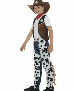 Fun Place Costumes & Characters Texan Cowboy Costume, Brown