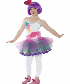 Fun Place Costumes & Characters Mini Candy Girl Costume, White