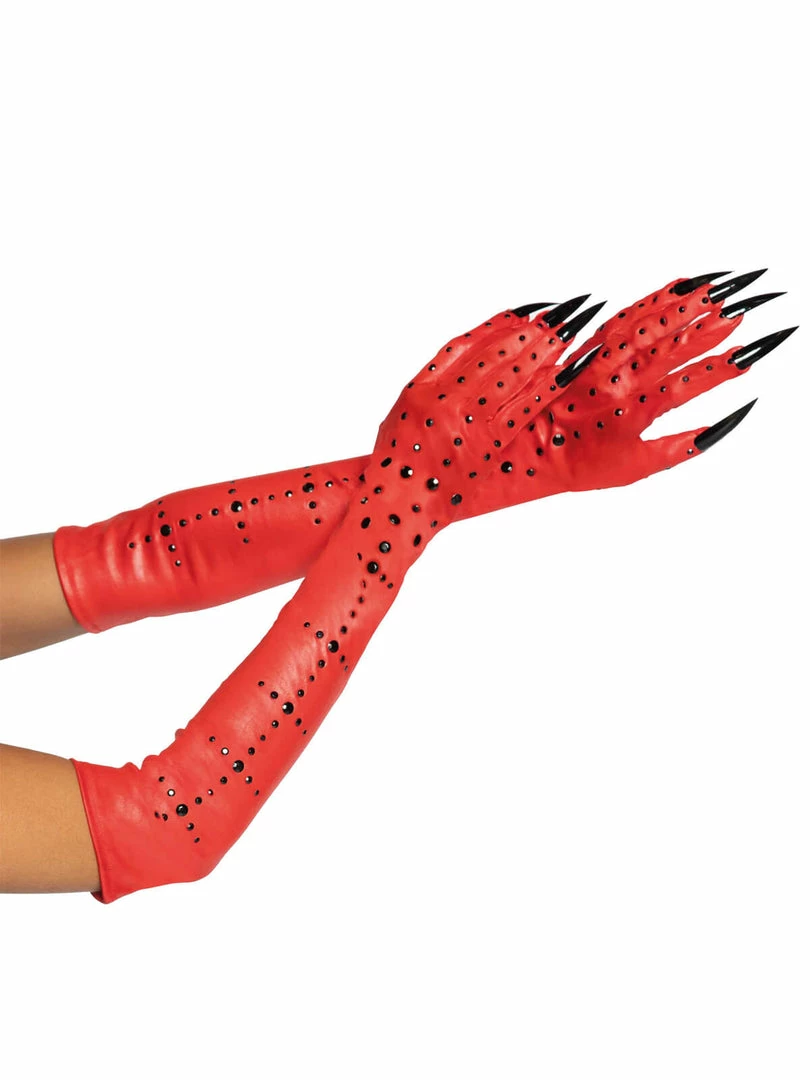 Fun Place Rhinestone Demon Claw Gloves 3 Fun Place Rhinestone Demon Claw Gloves