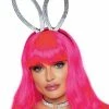 Fun Place Animals Faux Rhinestone Bunny Ear Headband And Heart Choker