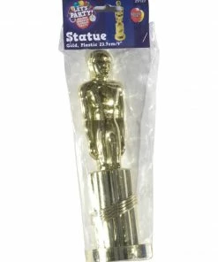 Fun Place Accessories Plastic Statue, Gold Oscar