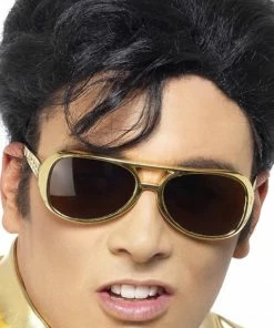 Fun Place Accessories Elvis Shades, Gold