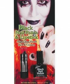 Fun Place Black Nail Polish And Lipstick