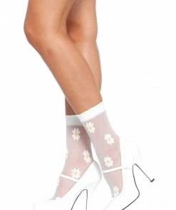 Fun Place Sheer Woven Daisy Anklets Cosplay