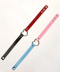Fun Place 2 Tone Heart Collar - Pink / Baby Blue