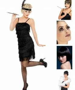 Fun Place Deluxe Fringe Flapper Complete Costume Bundle