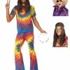 Fun Place 60s Tie Dye Top And Flared Trousers Complete Bundle Bundles