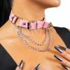Fun Place Festivals Heart Adjuster Collar - Pink