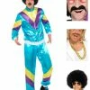 Fun Place 80s Height Of Fashion Shell Suit Complete Costume Bundle Bundles