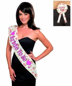 Fun Place Bundles Deluxe Vintage Bride To Be Sash Complete Bundle