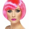 Fun Place Babe Wig, Neon Pink Cosplay 2 Fun Place Babe Wig, Neon Pink Cosplay
