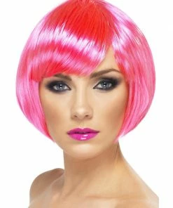 Fun Place Babe Wig, Neon Pink Cosplay