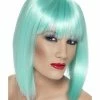 Fun Place Glam Wig, Neon Aqua Cosplay