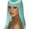 Fun Place Glamourama Wig, Neon Aqua Cosplay