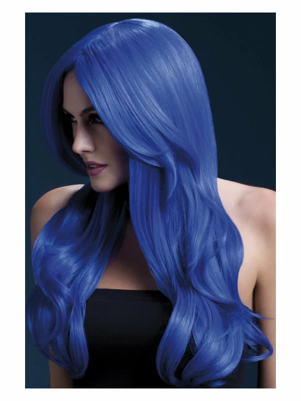 Fun Place Fever Khloe Wig, Neon Blue 3 Fun Place Fever Khloe Wig, Neon Blue