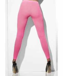 Fun Place Opaque Footless Tights, Neon Pink Decades & Eras