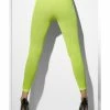 Fun Place Decades & Eras Opaque Footless Tights, Neon Green