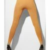 Fun Place Decades & Eras Opaque Footless Tights, Neon Orange