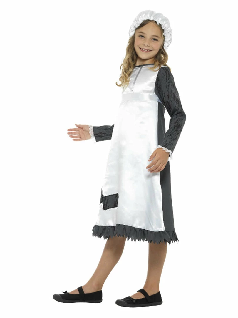 Fun Place Victorian Maid Costume, Blue & White 5 Fun Place Victorian Maid Costume, Blue & White