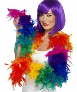 Fun Place Festivals Feather Boa, 80g, Rainbow