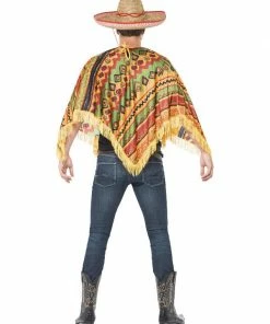 Fun Place Poncho & Moustache, Orange 7 Fun Place Poncho & Moustache, Orange