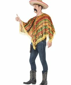 Fun Place Poncho & Moustache, Orange 6 Fun Place Poncho & Moustache, Orange