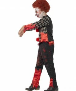 Fun Place Deluxe Zombie Clown Costume, Red & Green Costumes & Characters