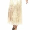 Fun Place Hawaiian Hula Skirt, With Velcro Fastening, Natural
