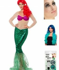 Fun Place Deluxe Sexy Mermaid Complete Costume Bundle