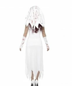 Fun Place Zombie Bride Costume, White Costumes & Characters
