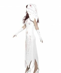 Fun Place Zombie Bride Costume, White Costumes & Characters