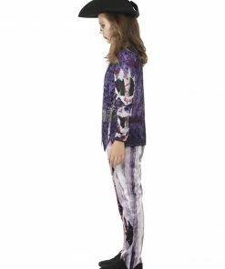 Fun Place Costumes & Characters Deluxe Jolly Rotten Pirate Girl Costume, Blue