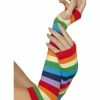Fun Place Fingerless Striped Gloves