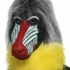Fun Place Baboon Mask, Grey Animals