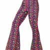 Fun Place 60s Psychedelic CND Flared Trousers, Mens, Multi-C Shop By Theme