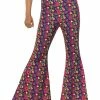 Fun Place 60s Psychedelic CND Flared Trousers, Ladies, Multi Shop By Theme