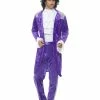 Fun Place Costumes & Characters 80s Purple Musician Costume