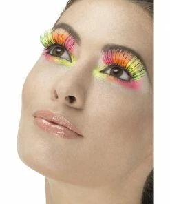 Fun Place 80s Party Eyelashes, Neon