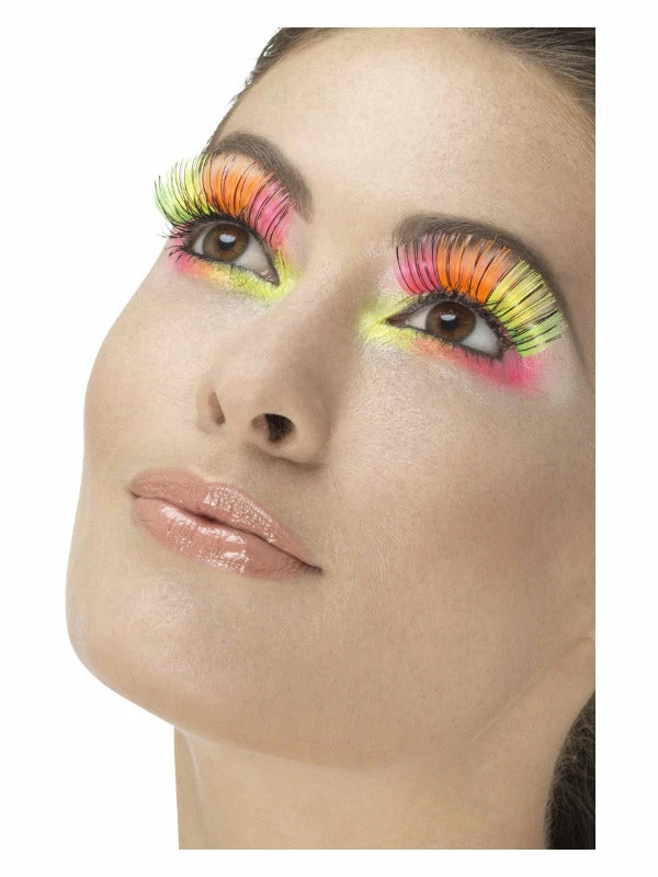 Fun Place 80s Party Eyelashes, Neon 3 Fun Place 80s Party Eyelashes, Neon