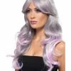 Fun Place Fashion Ombre Wig, Wavy, Long & Pastel Pink Cosplay