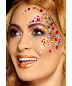 Fun Place Smiffys Make-up FX, Rainbow Jewel Face Gems, Multi