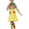 Fun Place Girls Clown Costume, Multi-Coloured Costumes & Characters